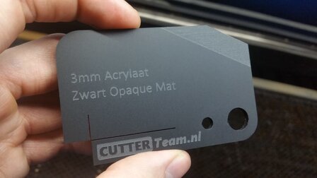 3mm Acrylaat Zwart Opaque Mat