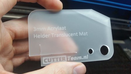 3mm Acrylaat Helder Translucent Mat