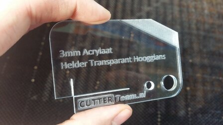 3mm Acrylaat Helder Transparant Hoogglans