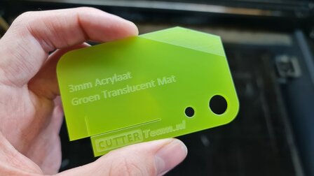3mm Acrylaat Groen Translucent Mat