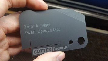 3mm Acrylaat Zwart Opaque Mat